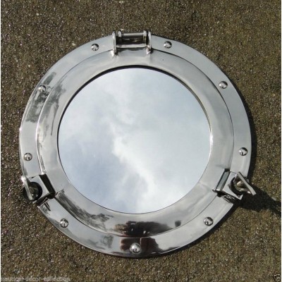 Halloween Decor Brass Porthole Mirror Brass Wall Maritime Home Decor   263871853917